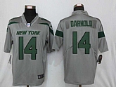 Nike New York Jets 14 Darnold Vapor Untouchable Nike Gray Inverted Legend Jersey,baseball caps,new era cap wholesale,wholesale hats